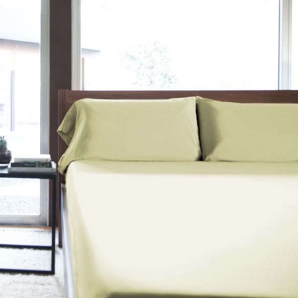 Malouf Juego de Sabanas Rayon de Bambu Citron