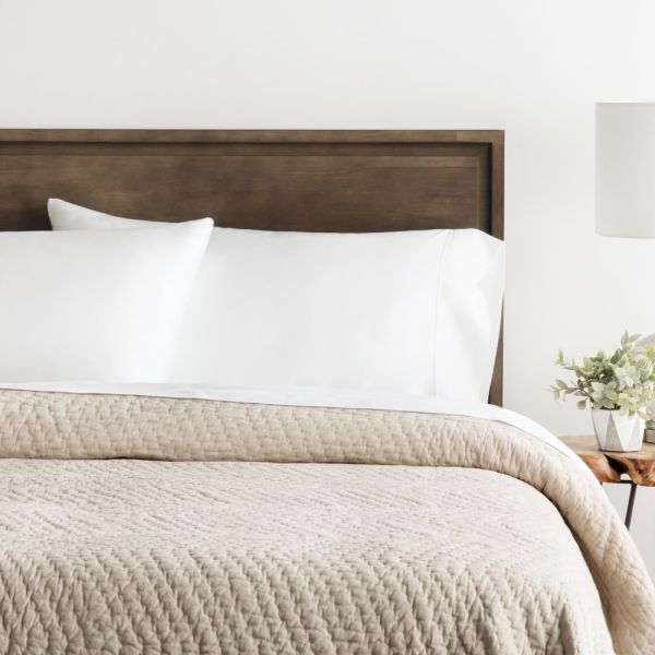Malouf Juego de Fundas para Almohada Tencel White